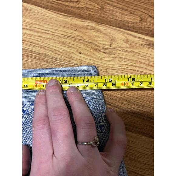 LOFT Womens Chambray Wrap Skirt Size 4 Mini High Waist Fringe Hem Casual Cotton - Picture 10 of 13